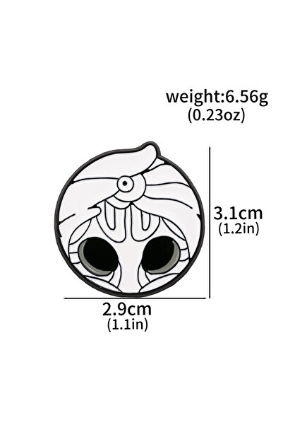 Miniso X00670-05 بروش لعبة Hollow Knight، دبابيس معدنية مطلية بالمينا، إكسسوا...