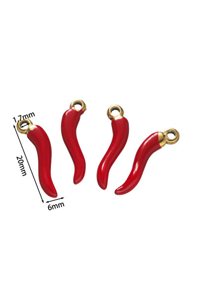 Choice 5 قطع من الذهب الأحمر L 5 قطع من الفولاذ المقاوم للصدأ سحر الفلفل الأح...