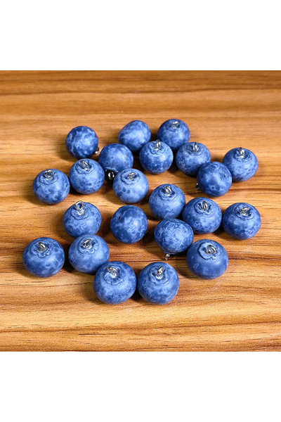 Choice 10 قطع 10 قطع 3D صغيرة التوت الأزرق الراتنج سحر لطيف محاكاة الفاكهة سح...