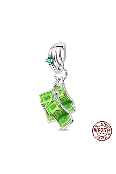 Choice PAC1915 دلايات جديدة من الفضة الإسترلينية عيار 925 على شكل دولار أمريك...