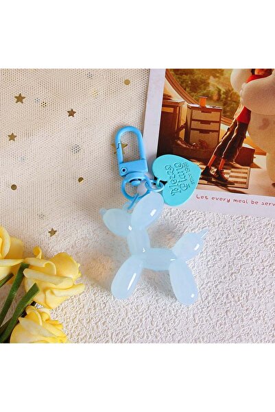 Choice 06 Cute Jelly Colored Balloon Dog Keychains For Women Y2k Bag Pendant ...