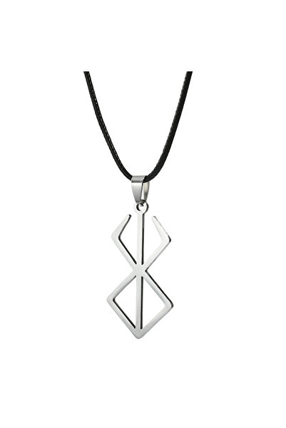 Choice 50cm Rope Chain Stainless Steel Jewelry Berserk Necklace Sword Logo Pe...
