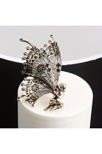 Choice دبوس آخر من العصر الباروكي العتيق على شكل ملاك صلاة يقطر زيتًا