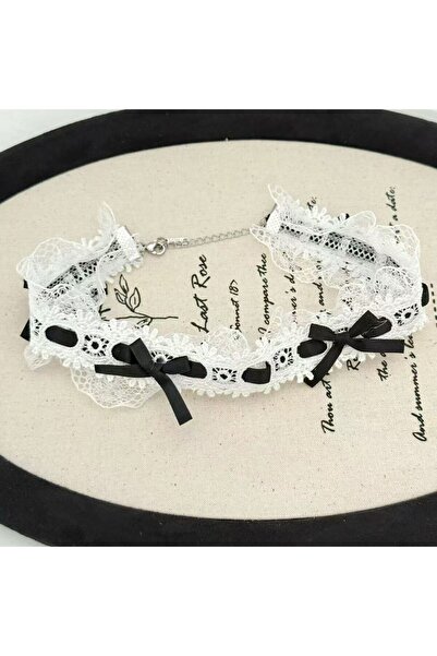 Choice قلادة لوليتا المحبوكة المصنوعة من الدانتيل النقي والشهواني متعددة الأل...