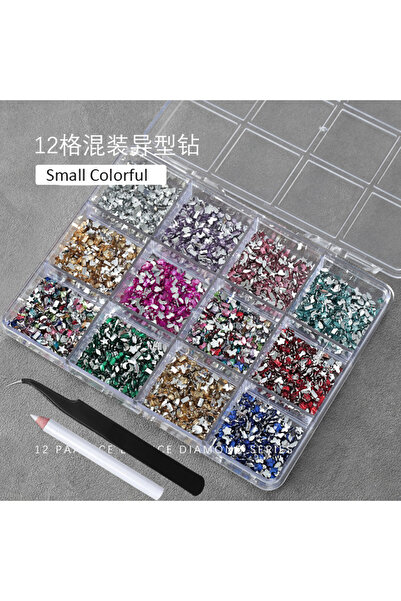 Choice ZB148-8 12 شبكة ثلاثية الأبعاد بلون الشمبانيا الذهبي وأحجار الراين متع...