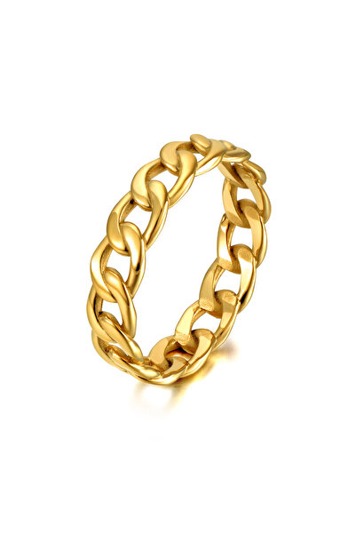 Choice 8 خواتم هيب هوب/روك من تصميم JeeMango، مصنوعة من التيتانيوم والفولاذ المقاوم للصدأ، مطلية بالذهب عيار 18 قيراطًا، بسلسلة هندسية