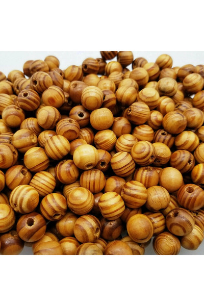 Choice5 200 قطعة من خرز الخشب الطبيعي، مقاسات 6/8/10/12/16/18 مم، خرز دائري س...