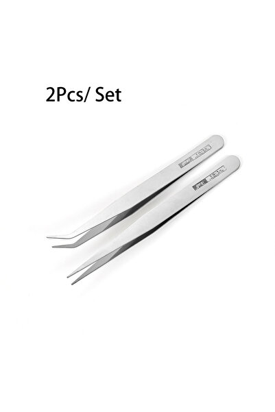 Choice1 ملقط مستقيم ومثني، قطعتان مضادتان للكهرباء الساكنة، جودة ممتازة، ملقط...