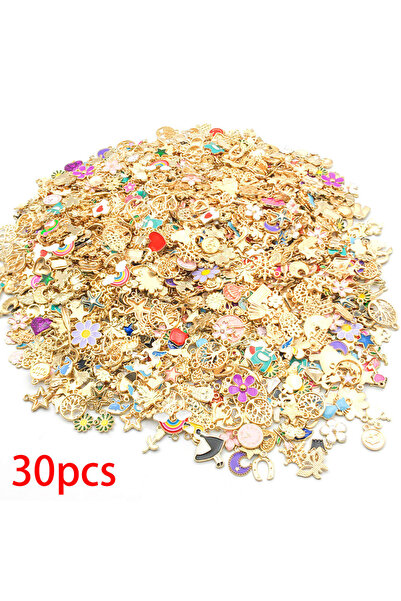 Choice SN587-30 قطعة 20/30/100 قطعة من مجموعة متنوعة من سلاسل مينا الذهب KC -...