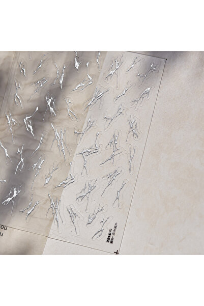 Choice قطعة واحدة من ملصقات الأظافر ذات الختم الساخن 5D، مصنوعة من الذهب والف...