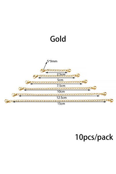 Choice 1 بوصة 2.5 سم 10 قطع من الذهب بالجملة 10 قطع/الوحدة 2.5/5/7.5/10/12.5/...