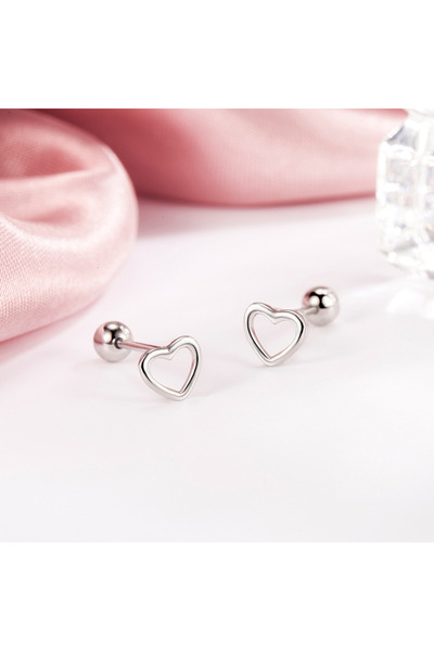 Choice 11 925 Silver Needle Minimalist Cute Flower Small Tragus Stud Earrings...