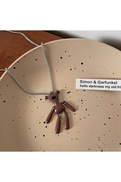 Choice 2392 قلادة مايارد أكريليك على شكل دب، سلسلة سترة من الكيبوب، مجوهرات، ...