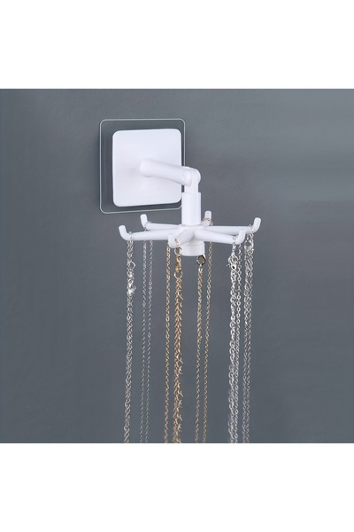 Choice BAISE-BIGUA-6GOU Jewelry Storage Rack Rotating Display Rack with Hook ...