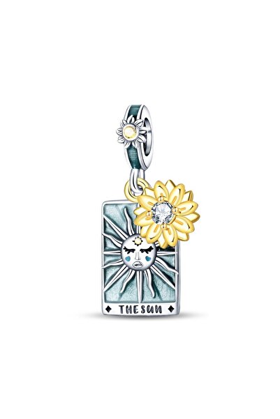 Choice PAC1432 قلادات سحرية كلاسيكية من الفضة الإسترلينية عيار 925 على شكل شم...