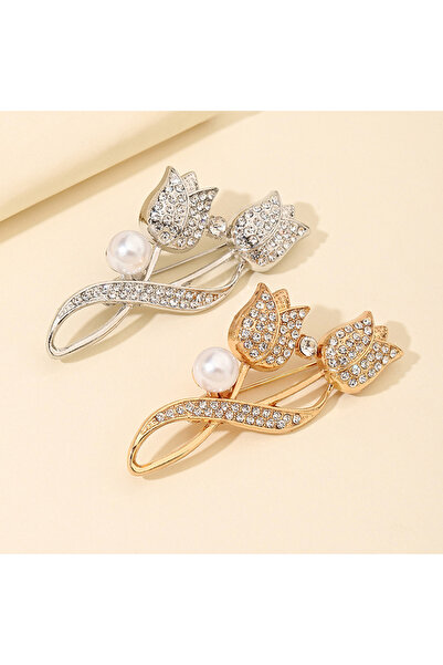 Choice دبوس زهرة التوليب بدون دبوس نسائي فاخر أنيق ورائع ودبوس فاخر مناسب للس...