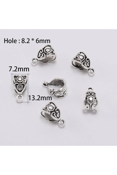 Choice 22 قطعة من خرز الزينة العتيقة، خرز فاصل، مشابك تعليق، موصلات للأساور