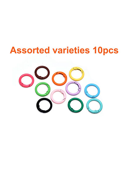 Choice D10pcs 10/20/30pcs مشابك زنبركية دائرية بألوان مختلطة، إكسسوارات ديكور...