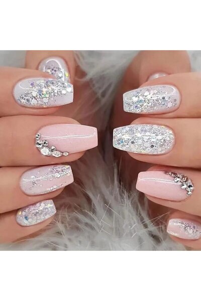 Choice LB2375 24 قطعة أظافر صناعية مع غراء أظافر ومبرد أظافر واحد