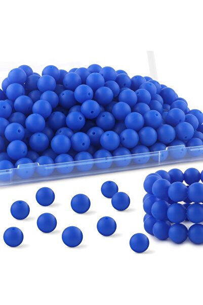Choice4 12mm DEEP BLUE 50pcs 12mm silicone beads, loose round silicone beads ...
