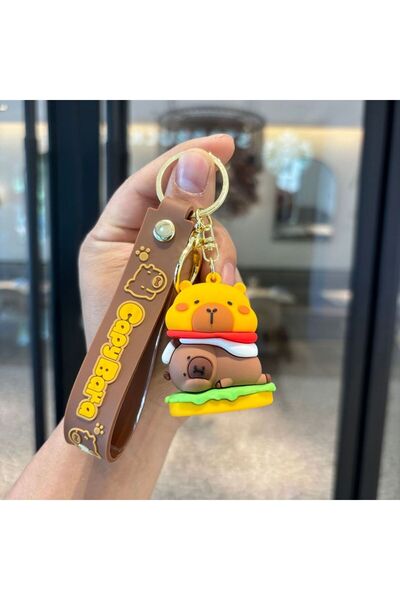Choice KC5444 سلسلة مفاتيح كابيبارا لطيفة على شكل دمية كابيبارا وحقيبة مدرسية...
