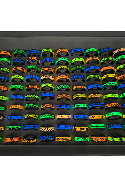 Choice مقاسات متنوعة (17-21 مم) أبيض 20 قطعة/عبوة بيع بالجملة حلقات مضيئة ملو...