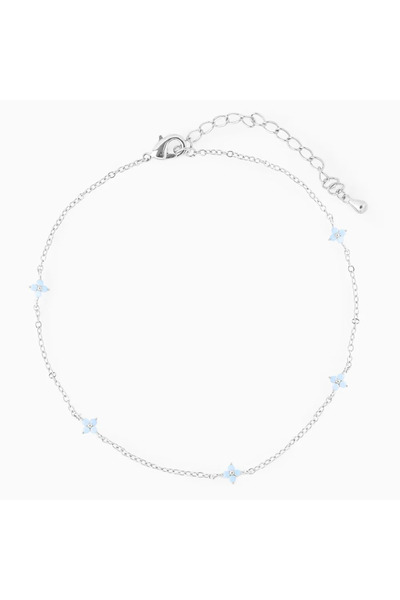 Choice Silver color Four Leaf Clover Anklet Bracelet for Women Delicate Kpop ...