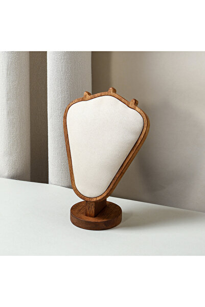 Choice حامل عرض مجوهرات خشبي عتيق متعدد الأغراض، قطعة واحدة - حامل قلادات على...