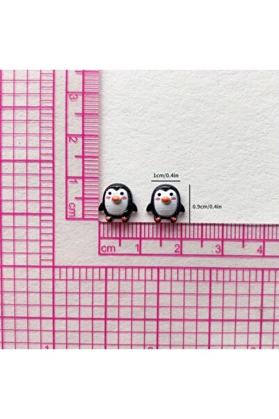 Choice 50 قطعة من تماثيل البطريق الصغيرة اللطيفة المصنوعة من الراتنج مقاس 9 م...