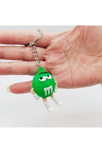 Choice YSK012B Cartoon Chocolate Bean Keychain Resin Doll Couple Key Chain Me...