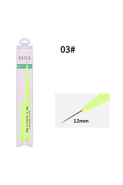 Choice G-B530-03 Green Nail Brush Gel Brush For Manicure Acrylic UV Gel Exten...