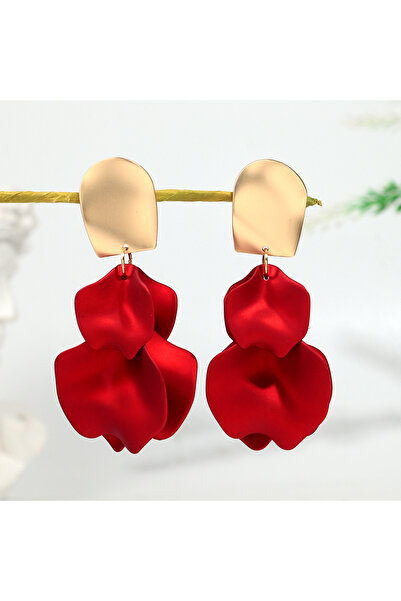 Choice أقراط زهرة أنيقة متعددة الألوان من ريد تريند للنساء، أقراط مرصعة بشراش...