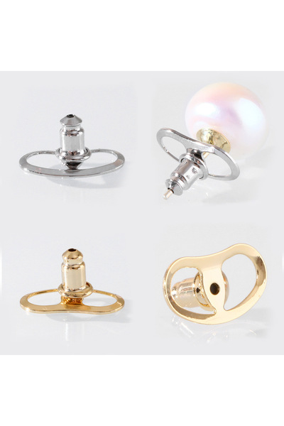 Choice 10 قطع 10/30/50/100 قطعة رافعات الأقراط الكبيرة سدادات الأقراط المعدنية الدعامات المثقوبة أمان الأذن الخلفية