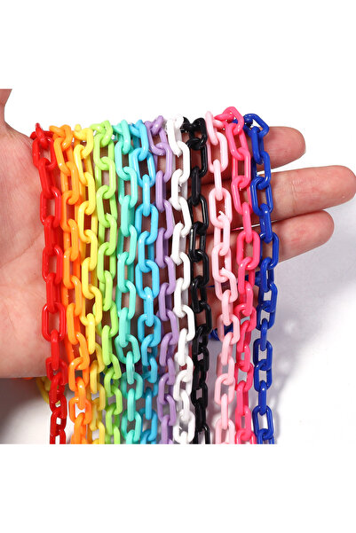 Choice3 طول 50 سم 10 قطع مزيج عشوائي من الألوان 10 قطع طول 50 سم سلاسل تمديد ...