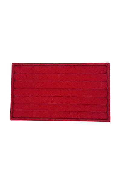 Choice Ring tray red 1PC, Flocking Jewelry Box Jewelry Tray, Color: red