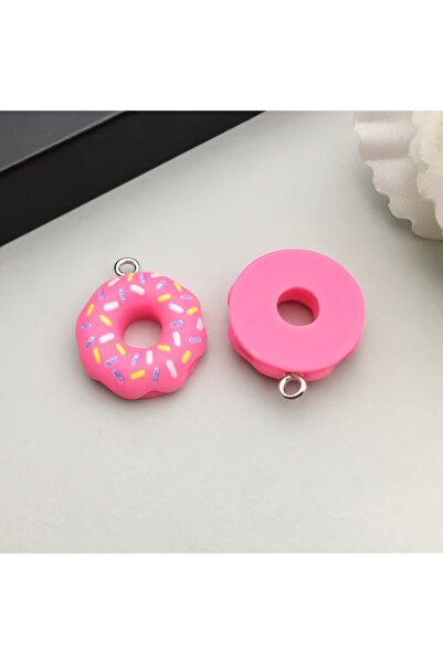 Choice 10 قطع وردية اللون، 10/12 قطعة، مقاس 18*21 مم، تصميم دونات طعام ملونة،...