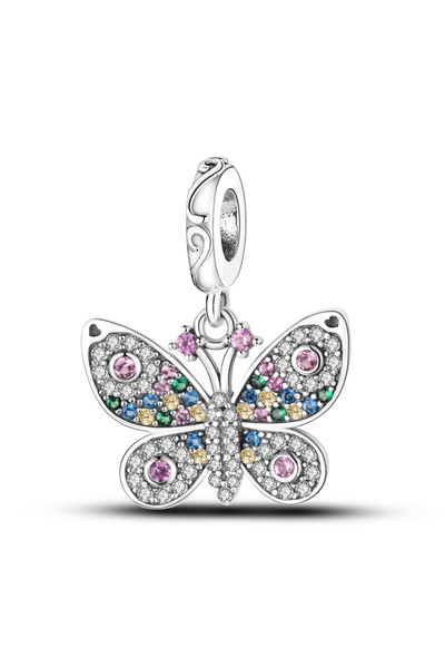 Choice KTC170 Silver 925 Charm Bead Flower Heart Aircraft Fit Original Bracel...