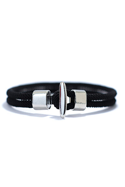 Choice 17.5cm Silver Black 51Luckind Simple Design Milan Rope Bracelet Handma...