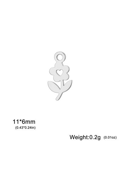 Choice D flower-S 5 قطع/عبوة مجوهرات على شكل زهرة قطة صغيرة على شكل بومة ونجم...