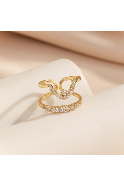 Choice TR-05323-01 High-end Hot-selling Zircon Open Nail Art Wearable Nail fo...