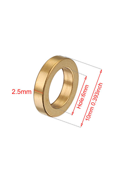 Choice G 10MM 10 قطع الفولاذ المقاوم للصدأ شقة جولة فواصل حبة قرص كبير حفرة ف...