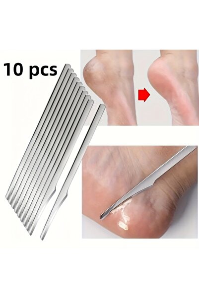 Choice 10 قطع من أداة العناية بالقدم المصنوعة من الفولاذ المقاوم للصدأ، مزيل ...