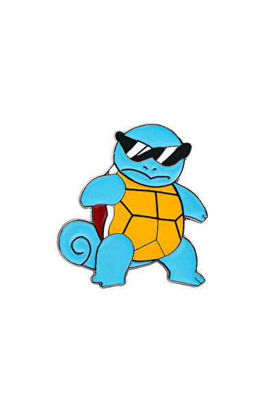 Miniso بروش سكويرتل من أنمي بيكاتشو، دبوس مطلي بالمينا - دبوس طية صدر السترة ...