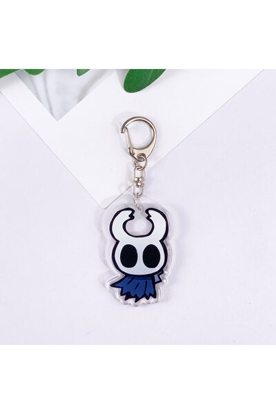 Miniso 5 cm 2 Anime Hollow Knight Acrylic Keychain Accessories Creative Bag C...