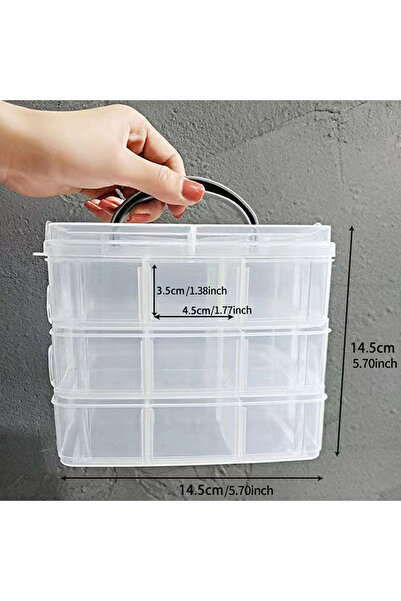 Choice صندوق تخزين مجوهرات شفاف بسعة كبيرة - منظم للقلادات والخواتم والأقراط ...
