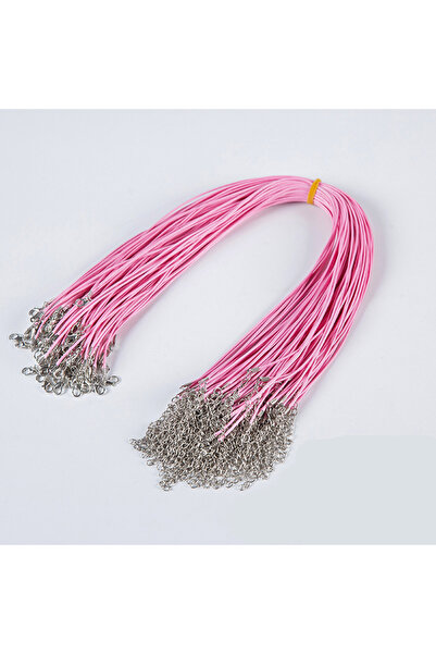 Choice 45CM Plus 5CM 1.5MM Pink 100Pc/Lot Colorful Wax Leather Snake Necklace...