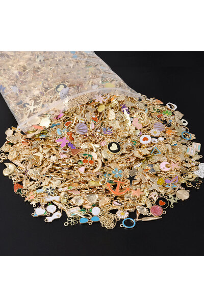 Choice M566 مزيج 10 قطع 10/30/50/100 قطعة قلادة مينا مختلطة على شكل قلب عباد ...