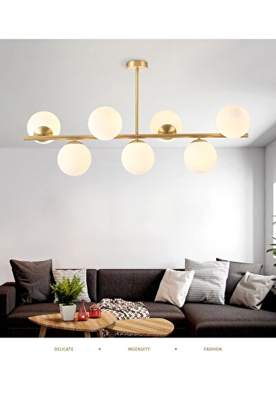 AFN ثريا LED حديثة على شكل كرة زجاجية