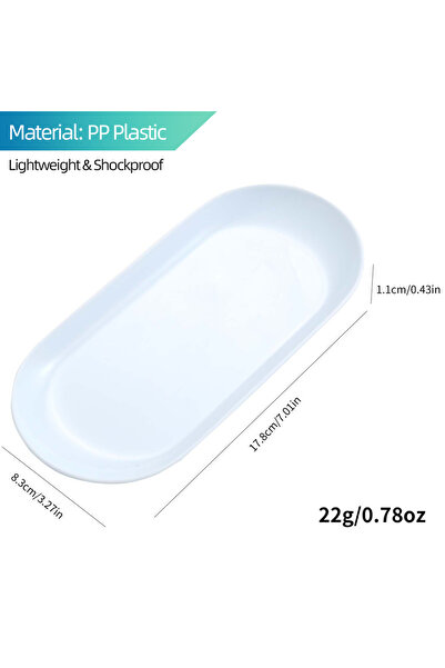 Choice صينية تخزين فنية للأظافر بيضاوية الشكل من قطعة واحدة مصنوعة من مادة ال...
