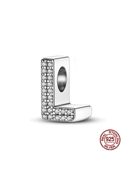 Choice KJC165-L فضة إسترلينية أصلية 925 مكونة من 26 حرفًا أبجديًا مع دلايات م...